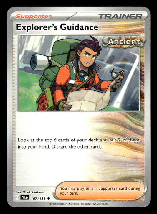 2025 Scarlet & Violet: Prismatic Evolutions Explorer’s Guidance #107/131 Uncommo - Pokémon Card Single