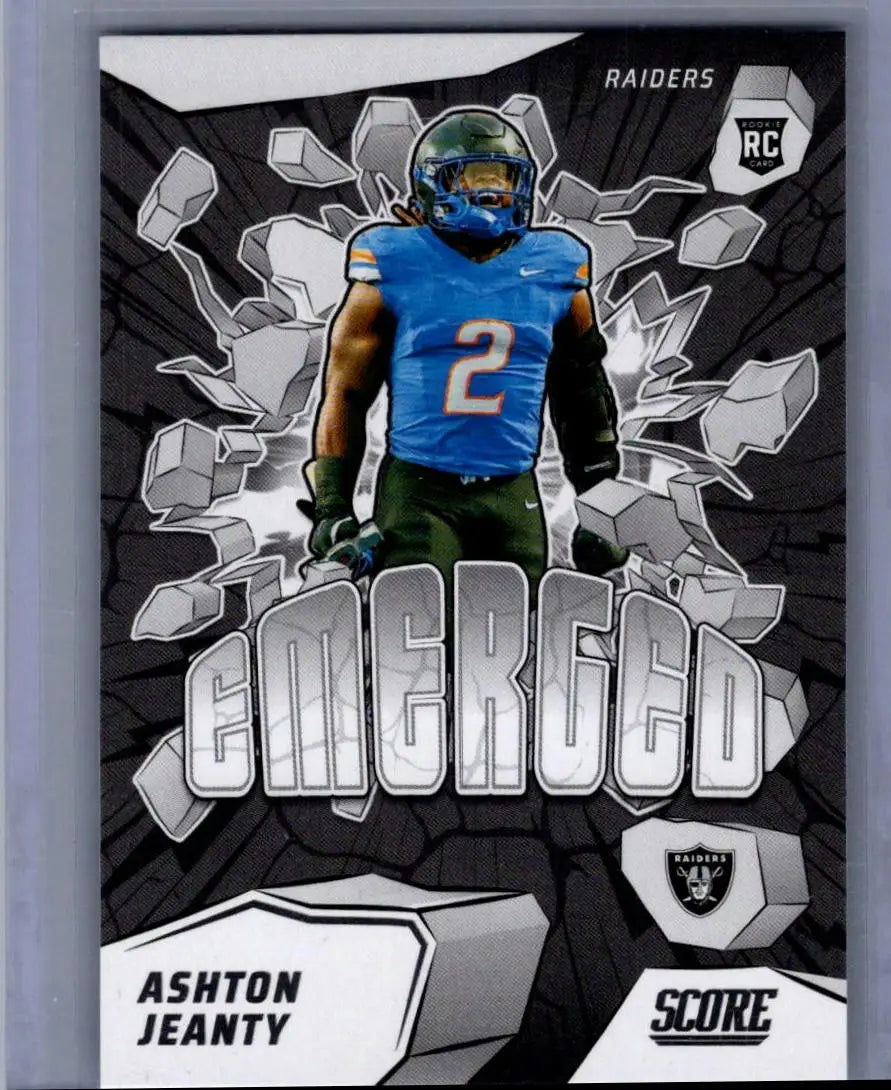 Ashton Jeanty football card from 2025 Score #1 Ashton Jeanty Emerged series