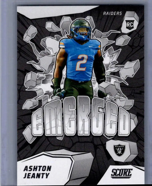 Ashton Jeanty football card from 2025 Score #1 Ashton Jeanty Emerged series