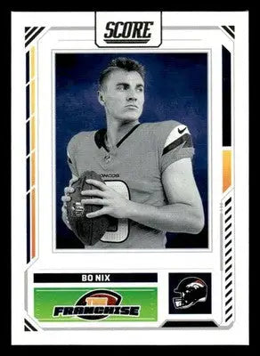 2025 Score #10 Bo Nix The Franchise - Football Card Single