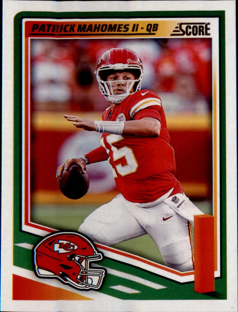 2025 Score #100 Patrick Mahomes II - Football Card Single