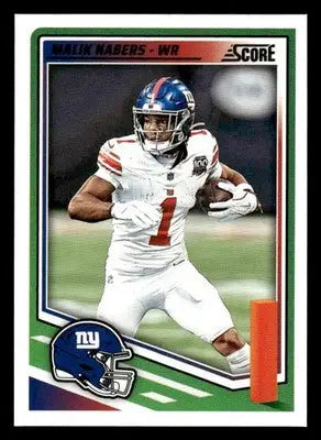 2025 Score #105 Malik Nabers - Football Card Single