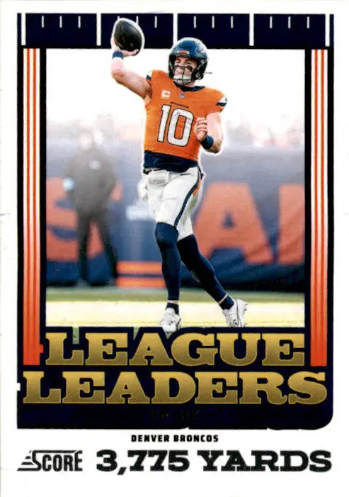 2025 Score #11 Bo Nix League Leaders - Football Card Single