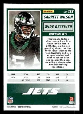 2025 Score #128 Garrett Wilson - Football Card Single