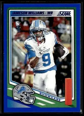 2025 Score #134 Jameson Williams Showcase #/250 - Football Card Single