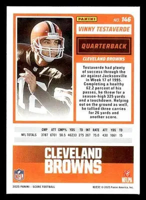 2025 Score #146 Vinny Testaverde - Football Card Single