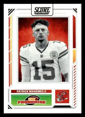 2025 Score #16 Patrick Mahomes II The Franchise - Football Card Single