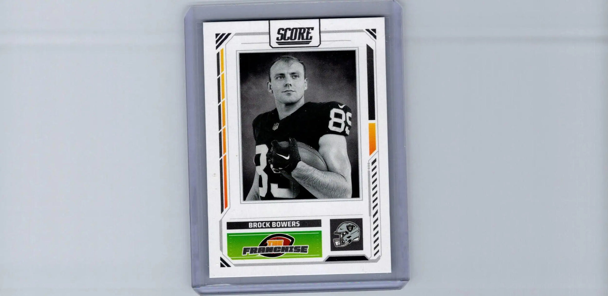 2025 Score Brock Bowers The Franchise football card featuring Brock Bowers for collectors