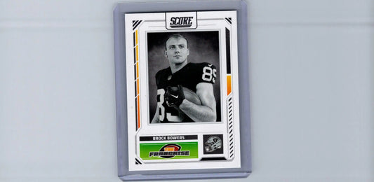 2025 Score Brock Bowers The Franchise football card featuring Brock Bowers for collectors