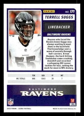 2025 Score #171 Terrell Suggs - Football Card Single