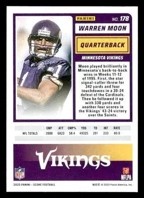 2025 Score #178 Warren Moon - Football Card Single