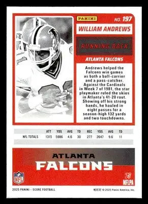 2025 Score #197 William Andrews - Football Card Single