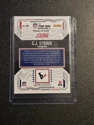 2025 Score #20 C.J. Stroud Top 100 - Football Card Single