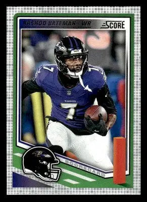2025 Score #201 Rashod Bateman Scorecard - Football Card Single
