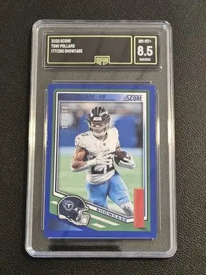 2025 Score #212 Tony Pollard Showcase GMA 8.5 #/250 - Football Card Single