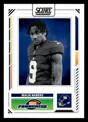 2025 Score #24 Malik Nabers The Franchise - Football Card Single