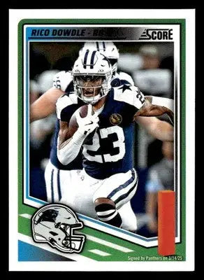 2025 Score #241 Rico Dowdle - Football Card Single