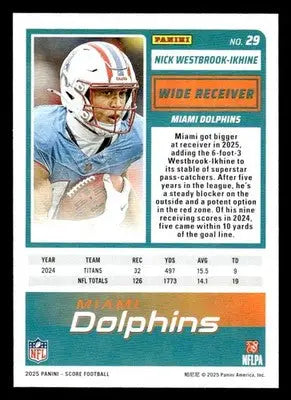 2025 Score #29 Nick Westbrook-Ikhine - Football Card Single