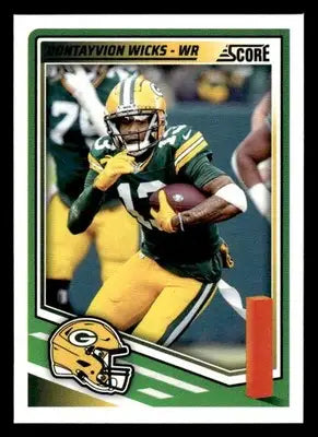 2025 Score #292 Dontayvion Wicks - Football Card Single