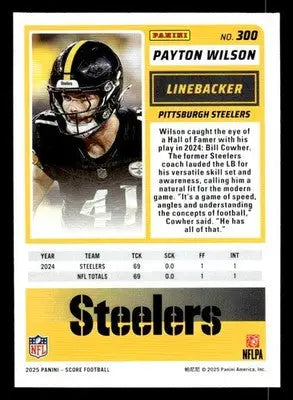2025 Score #300 Payton Wilson - Football Card Single