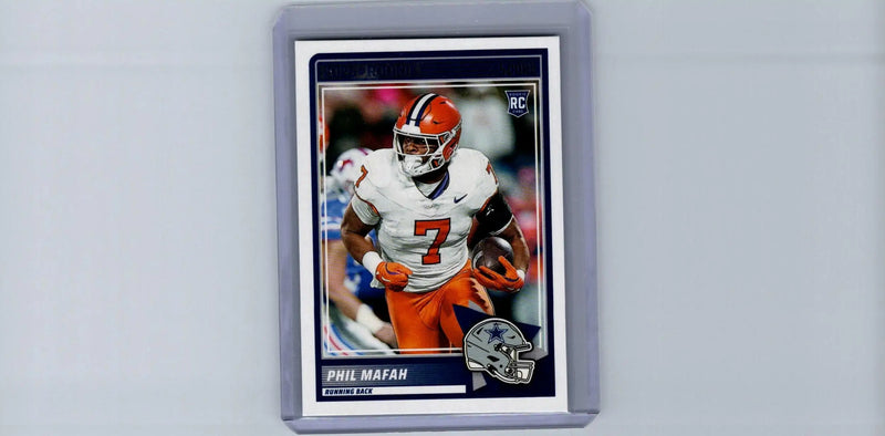 2025 Score Phil Mafah rookie card front view showcasing NFL collectible card