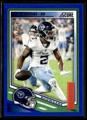 2025 Score #46 Tyjae Spears Showcase #/250 - Football Card Single
