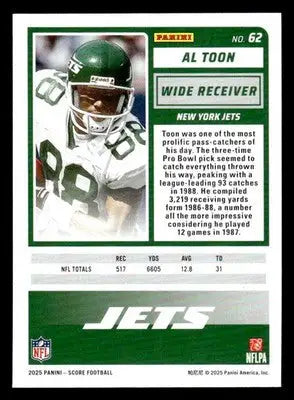 2025 Score #62 Al Toon - Football Card Single