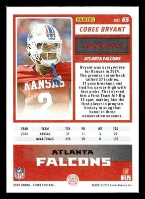 2025 Score #65 Cobee Bryant - Football Card Single