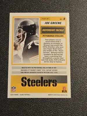 2025 Score #8 Joe Greene Red - Football Card Single