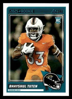 2025 Score #80 Bhayshul Tuten RC Jacksonville Jaguars - Football Card Single