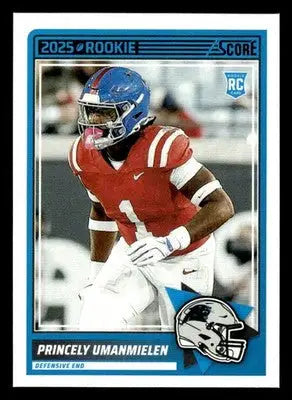2025 Score #86 Princely Umanmielen RC Carolina Panthers - Football Card Single