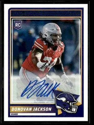 2025 Score #90 Donovan Jackson Base Rookie Signatures - Football Card Single