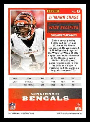 2025 Score-A-Treat #13 Ja’Marr Chase - Football Card Single