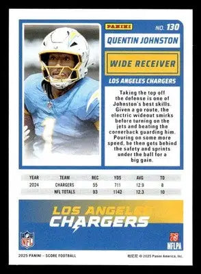 2025 Score-A-Treat #130 Quentin Johnston - Football Card Single