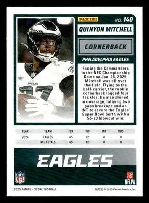 2025 Score-A-Treat #140 Quinyon Mitchell - Football Card Single