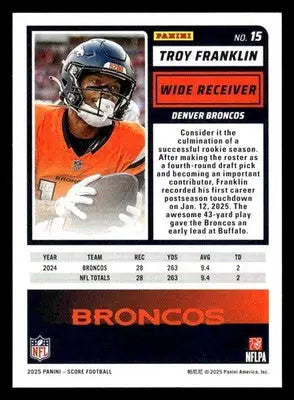 2025 Score-A-Treat #15 Troy Franklin - Football Card Single