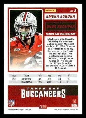 2025 Score-A-Treat #2 Emeka Egbuka - Football Card Single