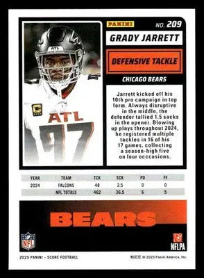 2025 Score-A-Treat #209 Grady Jarrett - Football Card Single