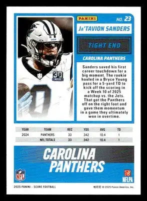 2025 Score-A-Treat #23 Ja’Tavion Sanders - Football Card Single
