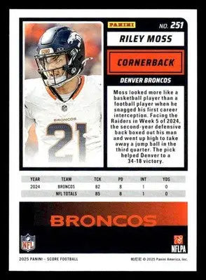 2025 Score-A-Treat #251 Riley Moss - Football Card Single
