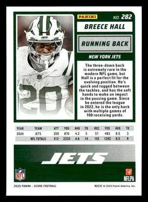 2025 Score-A-Treat #282 Breece Hall - Football Card Single