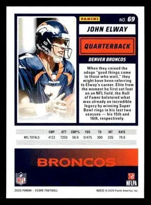 2025 Score-A-Treat #69 John Elway - Football Card Single
