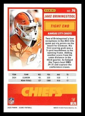 2025 Score-A-Treat #74 Jake Briningstool - Football Card Single