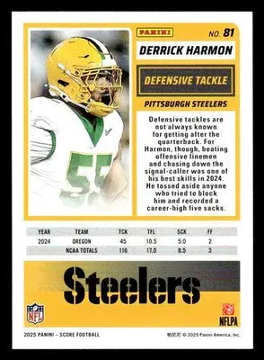 2025 Score-A-Treat #81 Derrick Harmon - Football Card Single