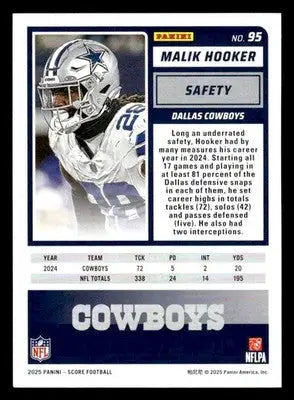 2025 Score-A-Treat #95 Malik Hooker - Football Card Single