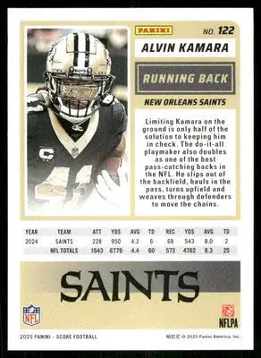 2025 Score A Treat Alvin Kamara #122 Football - Football Card Single