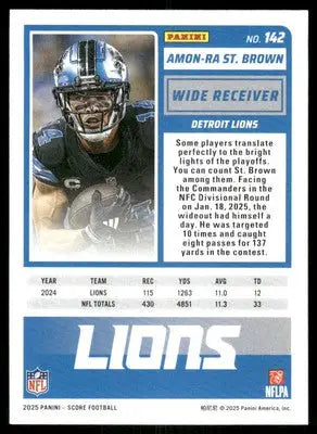 2025 Score A Treat Amon-Ra St. Brown #142 Football - Football Card Single