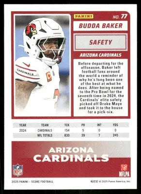 2025 Score A Treat Budda Baker #77 Football - Football Card Single