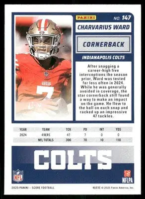 2025 Score A Treat Charvarius Ward #147 Football - Football Card Single
