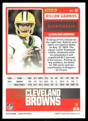 2025 Score A Treat Dillon Gabriel #41 RC Football - Football Card Single